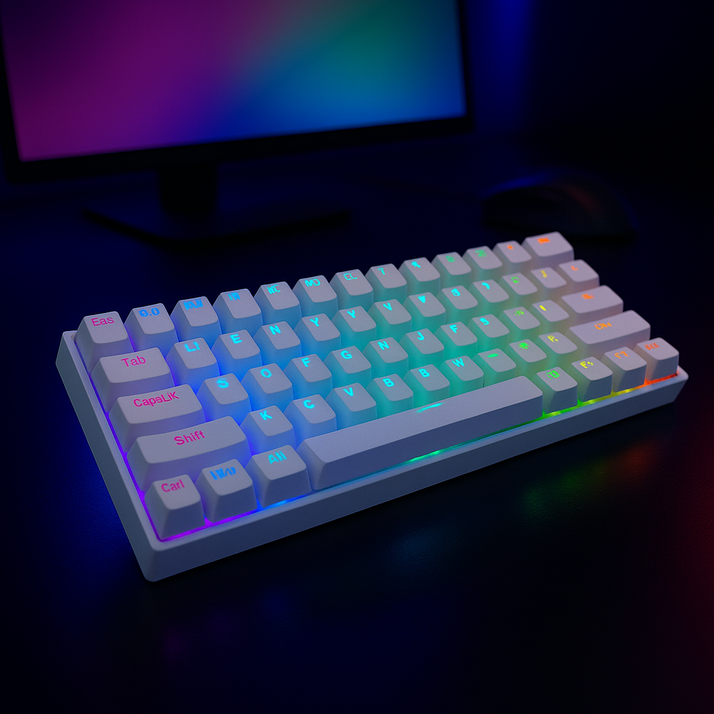 Redragon K530 Pro Draconic 61 Keys 60% Wireless RGB 100% Hot-Swap Socket Mechanical Keyboard Bluetooth/2.4Ghz/Wired 3-Mode