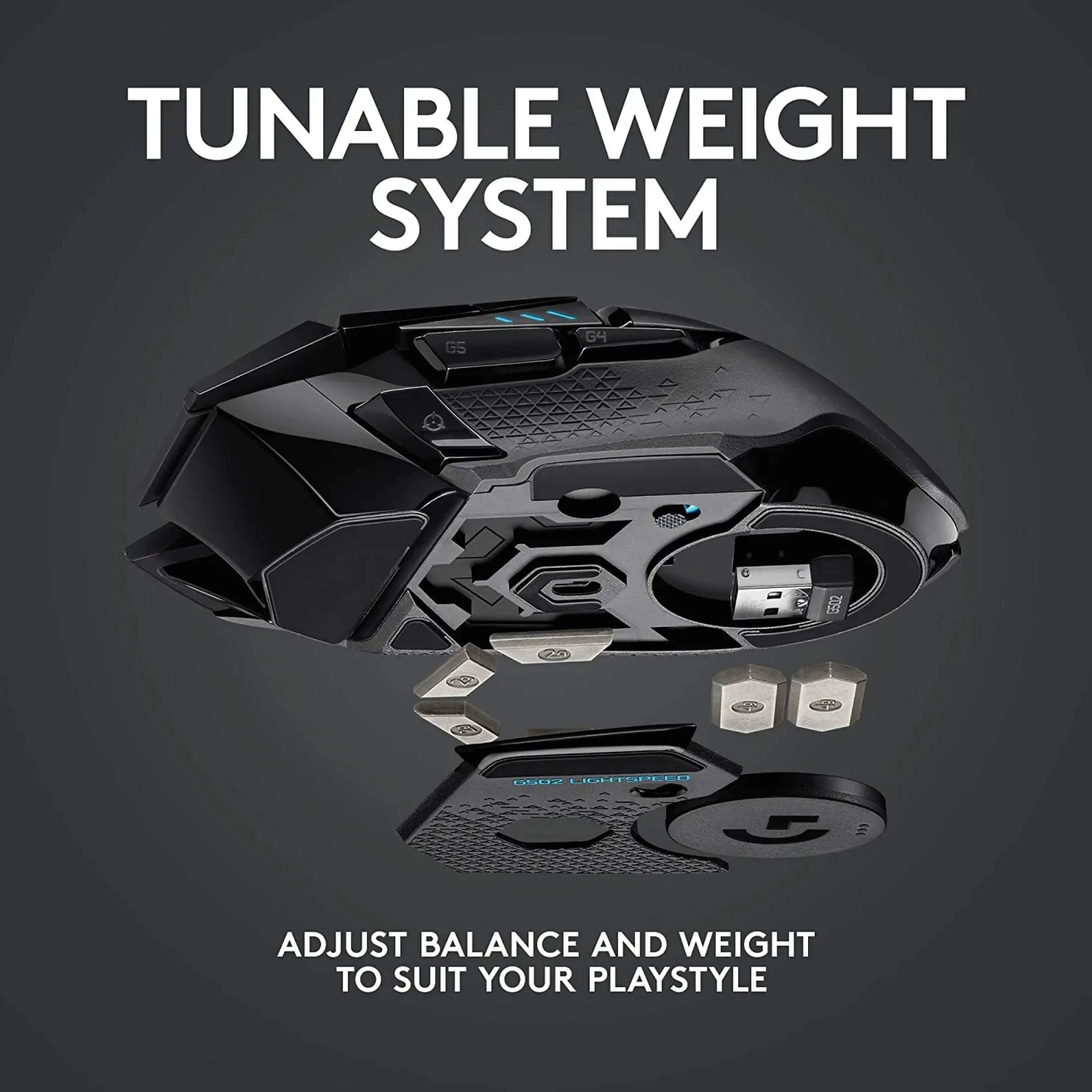 Logitech G502 HERO LIGHTSPEED Wired/Wireless Gaming Mouse Wireless 2.4GHz HERO 25600DPI RGB Suitable For E-Sports Gamers Mouse