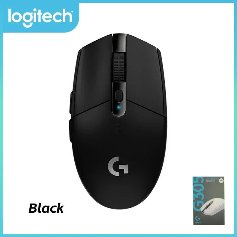Logitech G305 wireless gaming mouse, HERO Sensor, 12000 DPI, for FPS and MBA games, office work, fast shipping